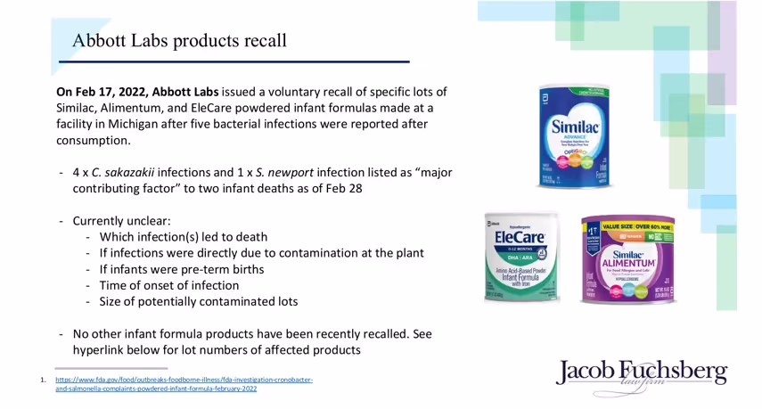 Which Infant Formulas Are Involved in NEC Lawsuits?